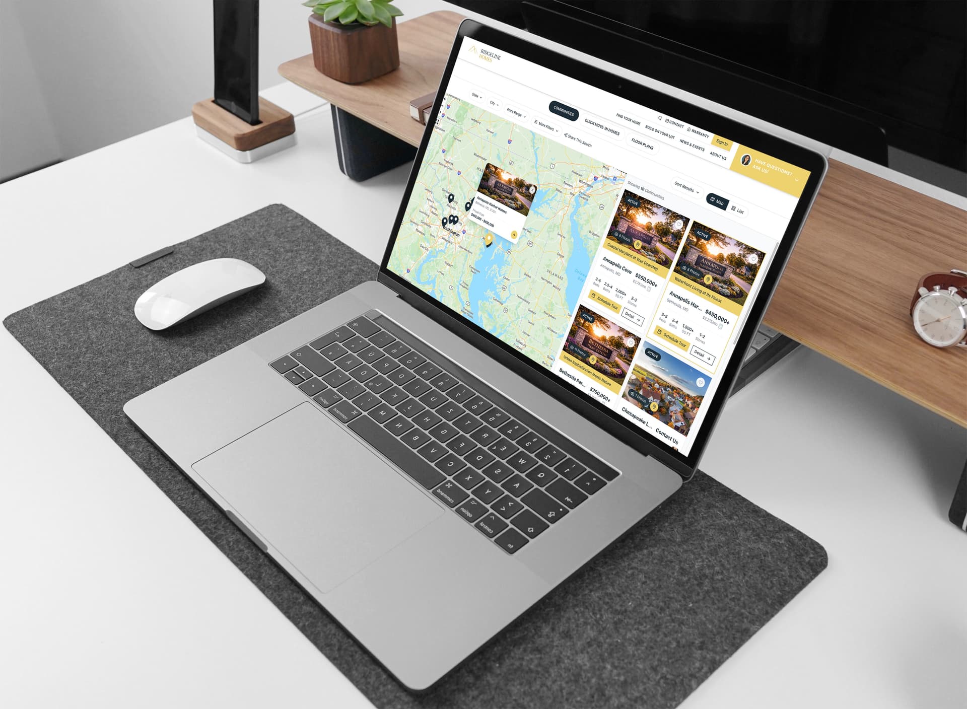 Model Site — a move-in ready website for home builders