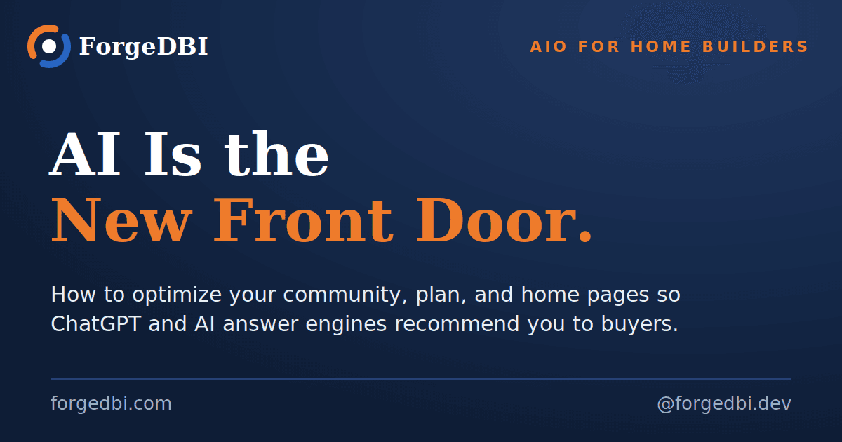 AI Is the New Front Door: How to Optimize Your Builder Website's Search Pages for AIO