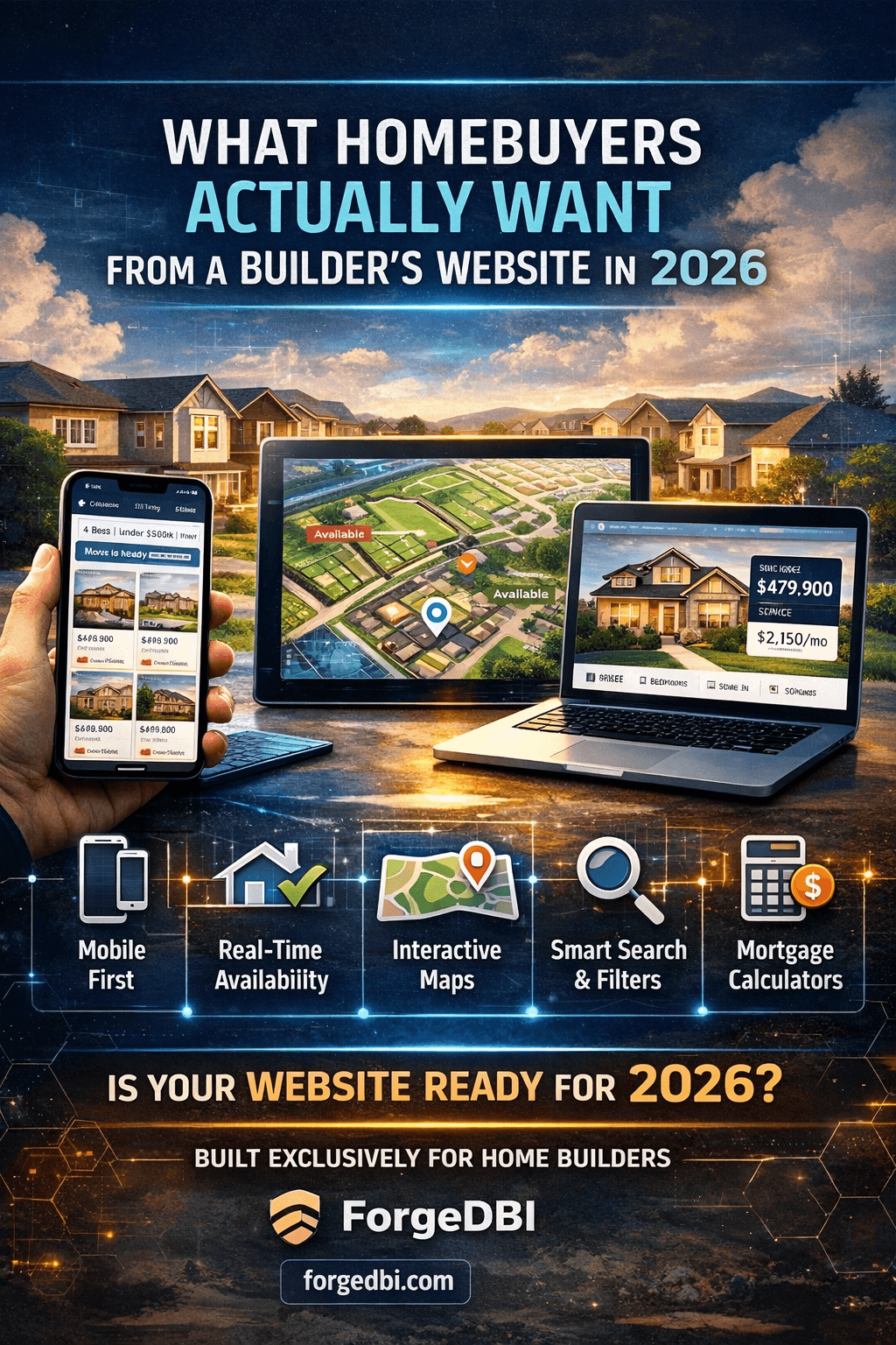 What Homebuyers Actually Want From a Builder's Website in 2026 | ForgeDBI